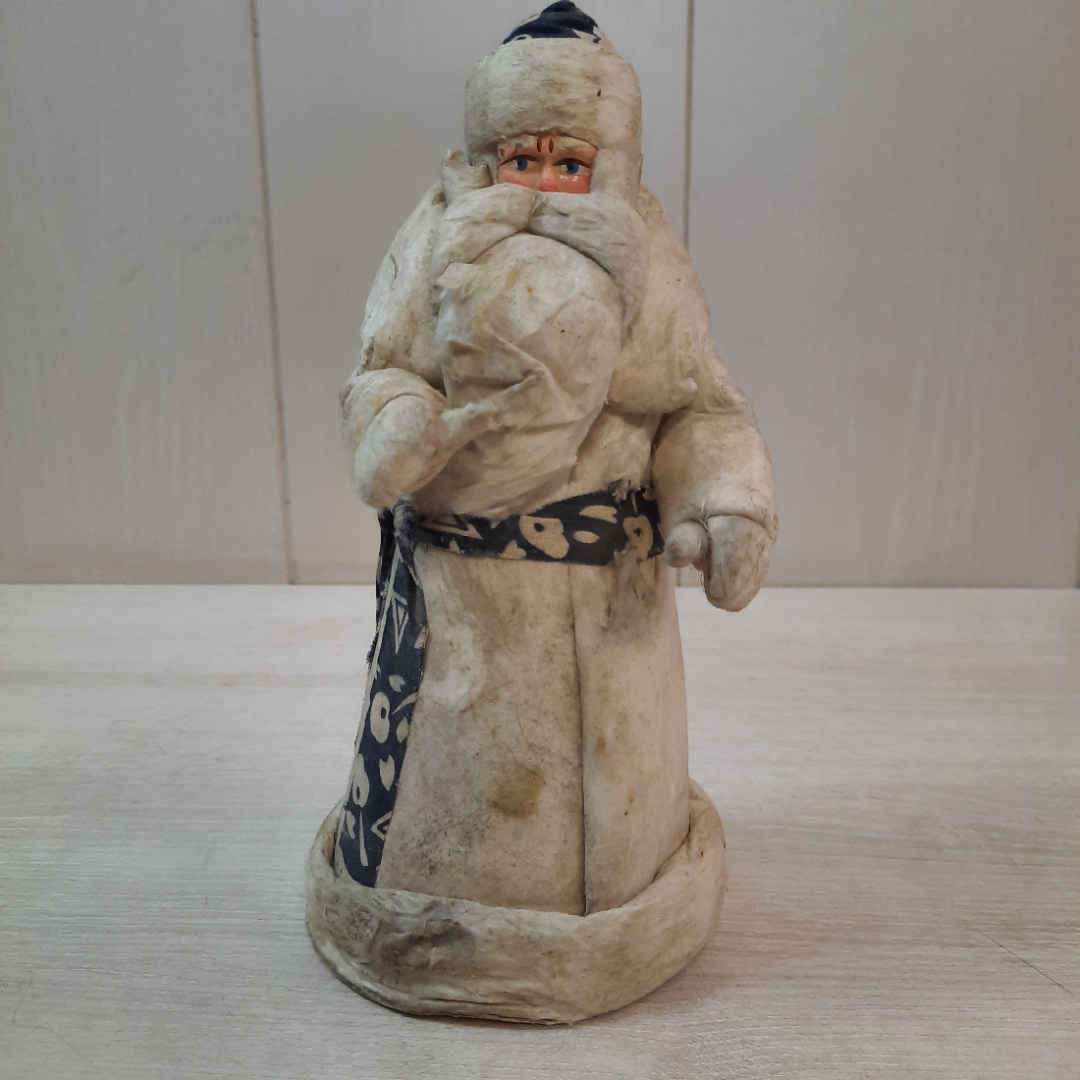 Дед Мороз ватный, 23 см, СССР.. Картинка 1